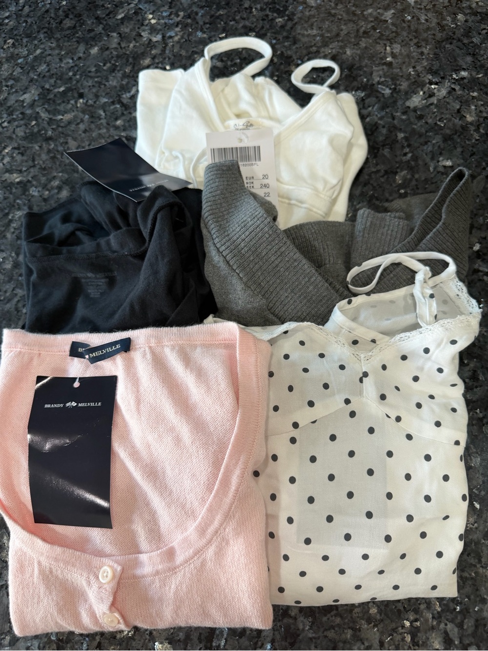 Brand New Authentic Brandy Melville Assorted 5 Pcs